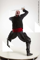 Casual Fighting with sword Man White Standing poses - ALL Slim Long Brown Standing poses - simple Standard Photoshoot Academic Fighting poses - ALL