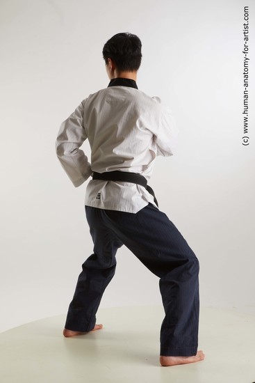 Sportswear Martial art Man Asian Standing poses - ALL Slim Short Black Standing poses - simple Standard Photoshoot Academic Fighting poses - ALL