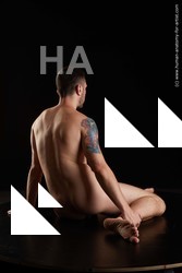 Nude Man White Sitting poses - simple Slim Short Brown Sitting poses - ALL Standard Photoshoot Realistic