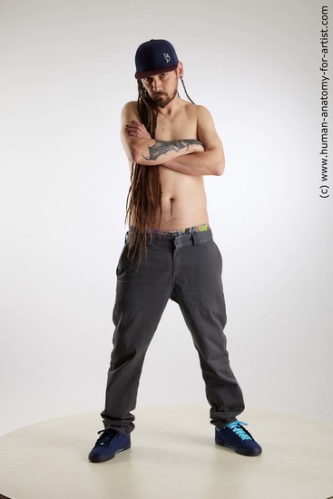 Casual Man White Standing poses - ALL Slim Brown Standing poses - simple Dreadlocks Standard Photoshoot Academic