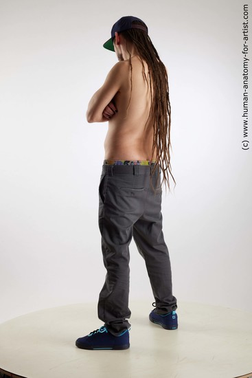 Casual Man White Standing poses - ALL Slim Brown Standing poses - simple Dreadlocks Standard Photoshoot Academic