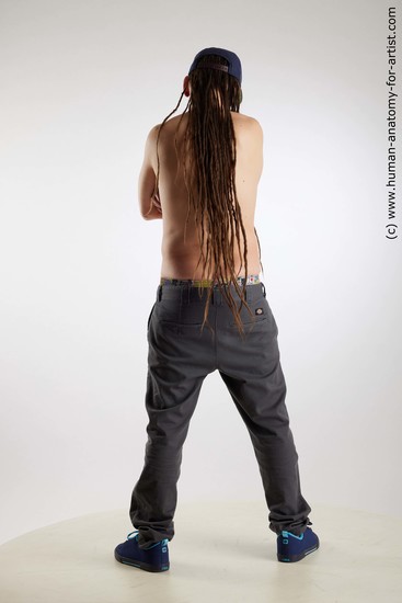 Casual Man White Standing poses - ALL Slim Brown Standing poses - simple Dreadlocks Standard Photoshoot Academic