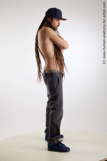 Casual Man White Standing poses - ALL Slim Brown Standing poses - simple Dreadlocks Standard Photoshoot Academic