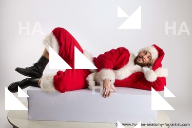 Man White Laying poses - ALL Muscular Short Brown Laying poses - on side Standard Photoshoot Academic