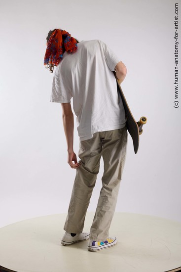 Casual Man White Standing poses - ALL Slim Long Brown Standing poses - simple Standard Photoshoot  Academic