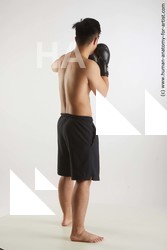 Sportswear Martial art Man Asian Standing poses - ALL Slim Short Black Standing poses - simple Standard Photoshoot Academic Fighting poses - ALL