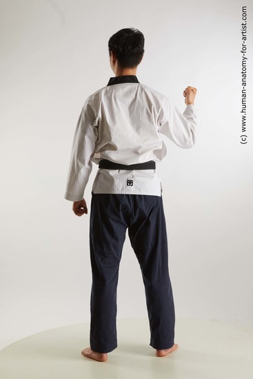 Sportswear Martial art Man Asian Standing poses - ALL Slim Short Black Standing poses - simple Standard Photoshoot Fighting poses - ALL