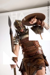 Casual Fighting with sword Man White Standing poses - ALL Muscular Short Brown Standing poses - simple Standard Photoshoot Academic Fighting poses - ALL