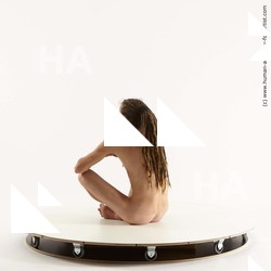 Nude Man White Sitting poses - simple Slim Brown Sitting poses - ALL Dreadlocks Standard Photoshoot Realistic