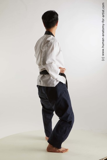 Sportswear Martial art Man Asian Standing poses - ALL Slim Short Black Standing poses - simple Standard Photoshoot Academic Fighting poses - ALL