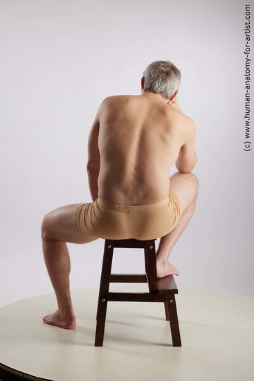 Underwear Man White Sitting poses - simple Slim Short Grey Sitting poses - ALL Standard Photoshoot Realistic