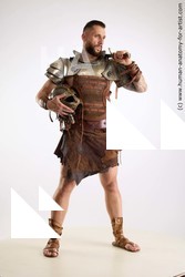 Fighting with sword Man White Standing poses - ALL Muscular Short Brown Standing poses - simple Standard Photoshoot Academic Fighting poses - ALL