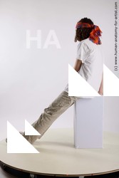 Casual Man White Sitting poses - simple Slim Long Brown Sitting poses - ALL Standard Photoshoot  Academic