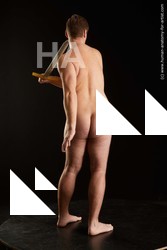 Nude Fighting with sword Man White Standing poses - ALL Average Short Brown Standing poses - simple Standard Photoshoot Realistic Fighting poses - ALL