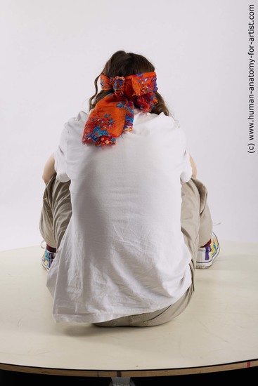 Casual Man White Sitting poses - simple Slim Long Brown Sitting poses - ALL Standard Photoshoot  Academic