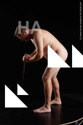 Nude Man White Standing poses - ALL Short Brown Standing poses - bend over Standard Photoshoot Chubby Realistic