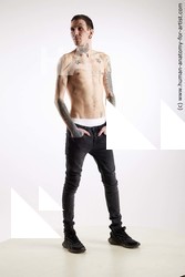 Casual Man White Standing poses - ALL Underweight Short Brown Standing poses - simple Standard Photoshoot Academic