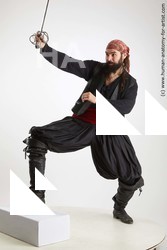 Casual Fighting with sword Man White Standing poses - ALL Slim Long Brown Standing poses - simple Standard Photoshoot Academic Fighting poses - ALL