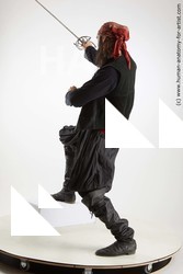 Casual Fighting with sword Man White Standing poses - ALL Slim Long Brown Standing poses - simple Standard Photoshoot Academic Fighting poses - ALL