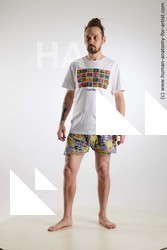 Casual Man White Standing poses - ALL Slim Brown Standing poses - simple Dreadlocks Standard Photoshoot Academic