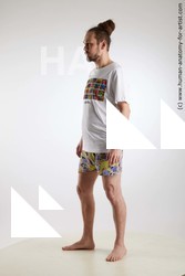 Casual Man White Standing poses - ALL Slim Brown Standing poses - simple Dreadlocks Standard Photoshoot Academic