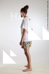 Casual Man White Standing poses - ALL Slim Brown Standing poses - simple Dreadlocks Standard Photoshoot Academic