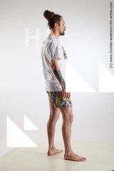 Casual Man White Standing poses - ALL Slim Brown Standing poses - simple Dreadlocks Standard Photoshoot Academic