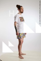 Casual Man White Standing poses - ALL Slim Brown Standing poses - simple Dreadlocks Standard Photoshoot Academic