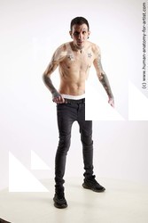 Casual Fighting with knife Man White Standing poses - ALL Underweight Short Brown Standing poses - simple Standard Photoshoot Academic Fighting poses - ALL