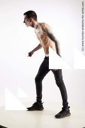 Casual Fighting with knife Man White Standing poses - ALL Underweight Short Brown Standing poses - simple Standard Photoshoot Academic Fighting poses - ALL