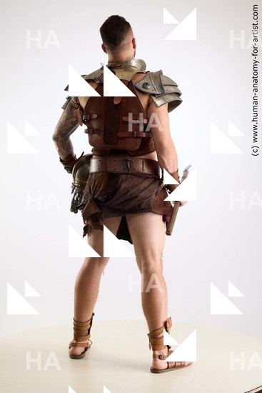 Man White Standing poses - ALL Muscular Short Brown Standing poses - simple Standard Photoshoot Academic