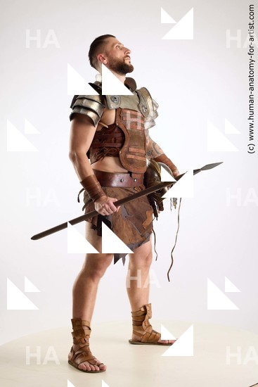 Man White Standing poses - ALL Muscular Short Brown Standing poses - simple Standard Photoshoot Academic