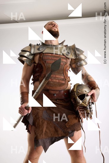 Man White Standing poses - ALL Muscular Short Brown Standing poses - simple Standard Photoshoot Academic