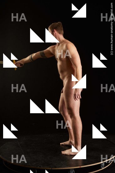 Nude Fighting with sword Man White Standing poses - ALL Average Short Brown Standing poses - simple Standard Photoshoot Realistic Fighting poses - ALL