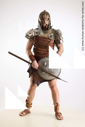 Casual Fighting with sword Man White Sitting poses - simple Muscular Short Brown Sitting poses - ALL Standard Photoshoot Academic Fighting poses - ALL