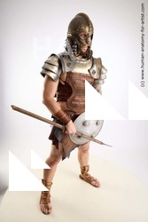 Casual Fighting with sword Man White Sitting poses - simple Muscular Short Brown Sitting poses - ALL Standard Photoshoot Academic Fighting poses - ALL