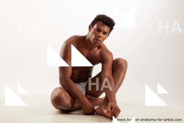 Swimsuit Man Black Sitting poses - simple Athletic Short Black Sitting poses - ALL Standard Photoshoot Academic