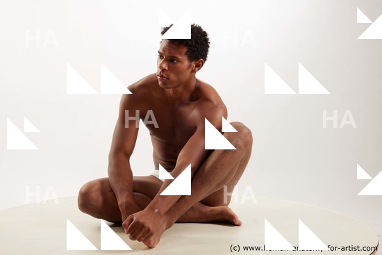 Swimsuit Man Black Sitting poses - simple Athletic Short Black Sitting poses - ALL Standard Photoshoot Academic