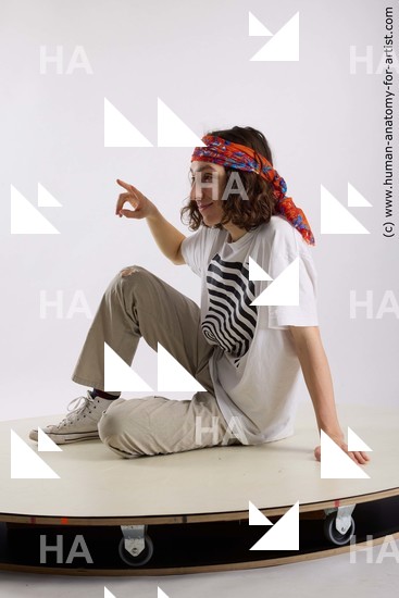 Casual Man White Sitting poses - simple Slim Long Brown Sitting poses - ALL Standard Photoshoot  Academic