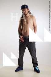 Casual Man White Standing poses - ALL Slim Brown Standing poses - simple Dreadlocks Standard Photoshoot Academic