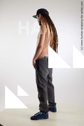 Casual Man White Standing poses - ALL Slim Brown Standing poses - simple Dreadlocks Standard Photoshoot Academic