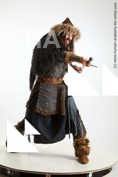 Casual Fighting with sword Man White Standing poses - ALL Slim Long Brown Standing poses - simple Standard Photoshoot Academic Fighting poses - ALL