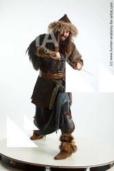 Casual Fighting with sword Man White Standing poses - ALL Slim Long Brown Standing poses - simple Standard Photoshoot Academic Fighting poses - ALL