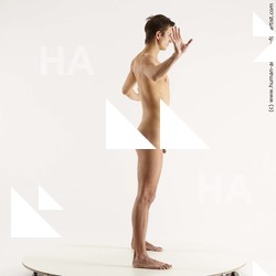 Nude Man White Standing poses - ALL Slim Short Brown Standing poses - simple Standard Photoshoot Realistic