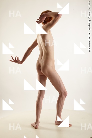 Nude Man White Standing poses - ALL Slim Short Red Standing poses - simple Standard Photoshoot Realistic