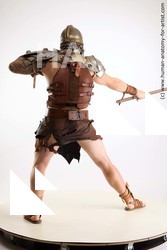 Casual Fighting with sword Man White Standing poses - ALL Muscular Short Brown Standing poses - simple Standard Photoshoot Academic Fighting poses - ALL