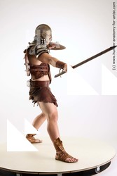 Casual Fighting with sword Man White Standing poses - ALL Muscular Short Brown Standing poses - simple Standard Photoshoot Academic Fighting poses - ALL