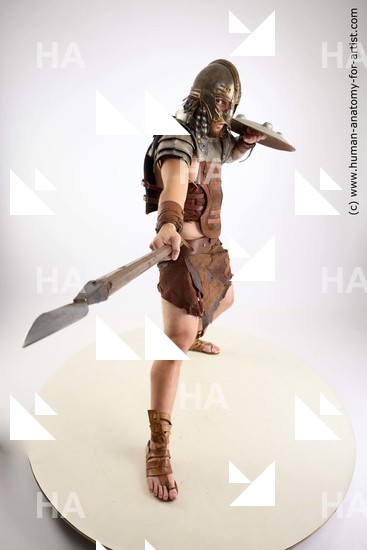 Casual Fighting with sword Man White Standing poses - ALL Muscular Short Brown Standing poses - simple Standard Photoshoot Academic Fighting poses - ALL