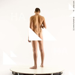 Nude Man White Standing poses - ALL Slim Short Brown Standing poses - simple Standard Photoshoot Realistic