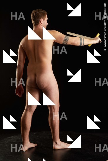 Nude Fighting with sword Man White Standing poses - ALL Average Short Brown Standing poses - simple Standard Photoshoot Realistic Fighting poses - ALL